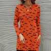 * Clothing | Budget Camisa Orange & Black Bat Tunic Women