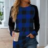 * Clothing | Budget Camisa Blue & Black Check Top Women