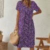 * Clothing | Flash Sale Camisa Purple Speckle Shift Dress Women