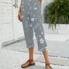 * Clothing | Hot Sale Camisa Gray & White Floral Capris Women