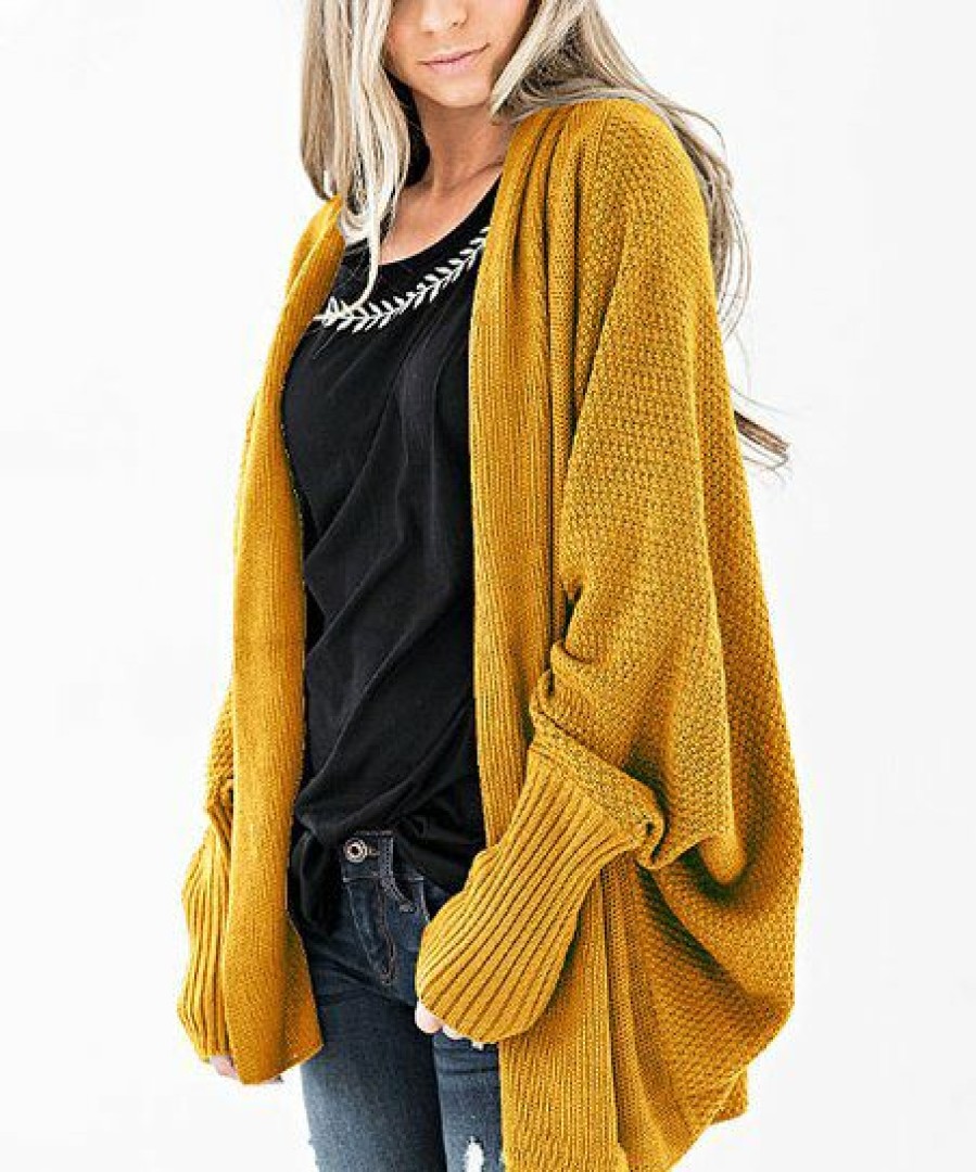 * Clothing | Coupon Camisa Yellow Dolman Open Cardigan Women