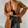 * Clothing | Cheap Camisa Brown Belted Blazer Women