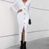 * Clothing | Buy Camisa White Dolman Sweater Dress Women