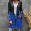 * Clothing | Hot Sale Camisa Deep Blue & Black Dip-Dye Pocket Open Cardigan Women