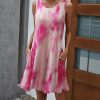 * Clothing | Buy Camisa Pink Tie-Dye Pocket Sleeveless Shift Dress Women