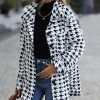 * Clothing | Flash Sale Camisa White & Black Houndstooth Button-Up Jacket Women