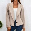 * Clothing | Flash Sale Camisa Apricot Notch-Lapel Blazer Women