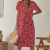 * Clothing | Promo Camisa Red Speckle Shift Dress Women