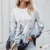 * Clothing | New Camisa White Forest Long-Sleeve Crewneck Top Women