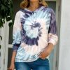 * Clothing | Best Pirce Camisa Purple Tie-Dye Swirl Hoodie Women