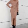 * Clothing | Hot Sale Camisa Pink Dolman Sweater Dress Women