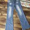 * Clothing | Best Reviews Of Camisa Light Blue Contrast Wash Flare Jeans Women