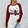 * Clothing | Best Deal Camisa White & Red Plaid 'Christmas' Long-Sleeve Tunic Women