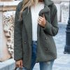 * Clothing | Best Deal Camisa Deep Gray Plush Peacoat Women