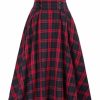 * Clothing | Best Reviews Of Camisa Red Plaid A-Line Skirt Women