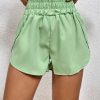 * Clothing | Cheap Camisa Green Elastic-Waist High-Rise Shorts Women