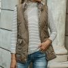 * Clothing | Wholesale Camisa Khaki & Gray Reversible Quilted Vest Women