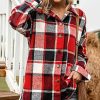 * Clothing | Buy Camisa Red & Black Plaid Button-Up Women