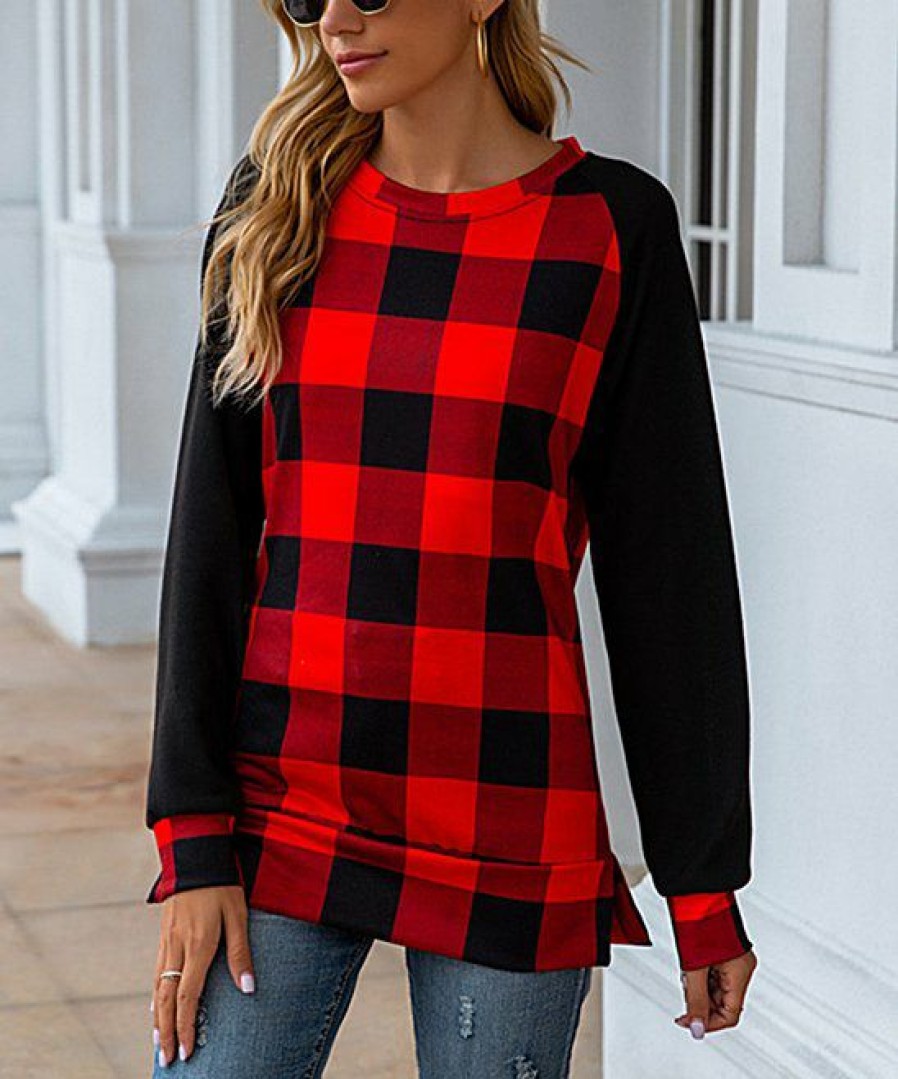 * Clothing | Cheapest Camisa Red & Black Check Top Women