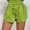 * Clothing | Wholesale Camisa Lawn Green Elastic-Waist High-Rise Shorts Women